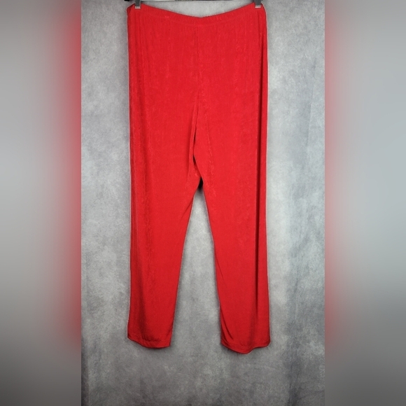 Chicos Travelers Womens Size 4R US 20/22R No Tummy Pant Stilleto Pants‎ Red - Picture 5 of 6
